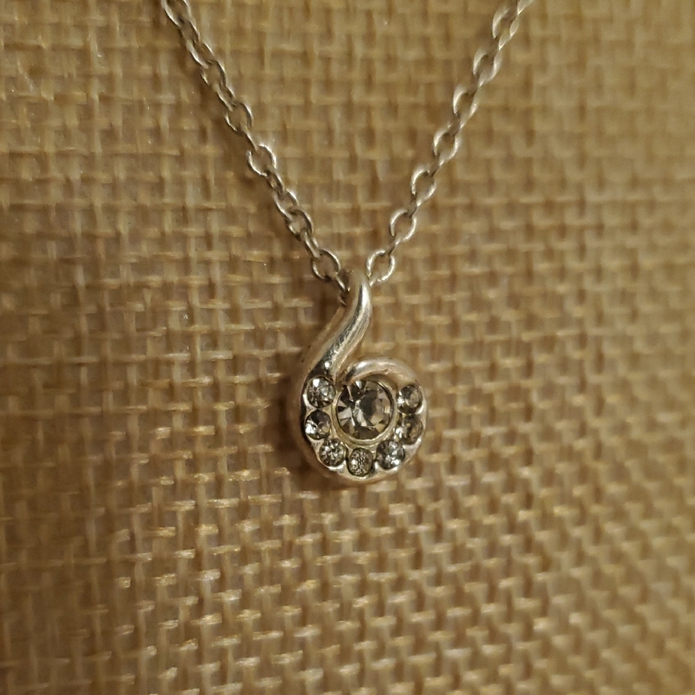 Silver-tone Pendant Necklace